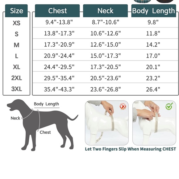 Kuoser Reversible Flannel/Quilted Dog Coat. Small NWOT - Picture 10 of 10